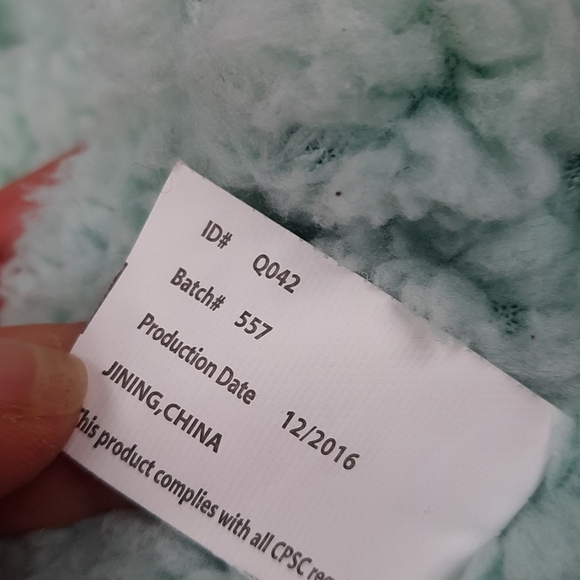 KellyToy Floppy Ear Bunny Rabbit Mint Green Sherpa Plush Stuffed Animal 10" - Picture 6 of 6